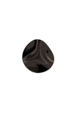 Amalia Hook - Black chrome Round Small