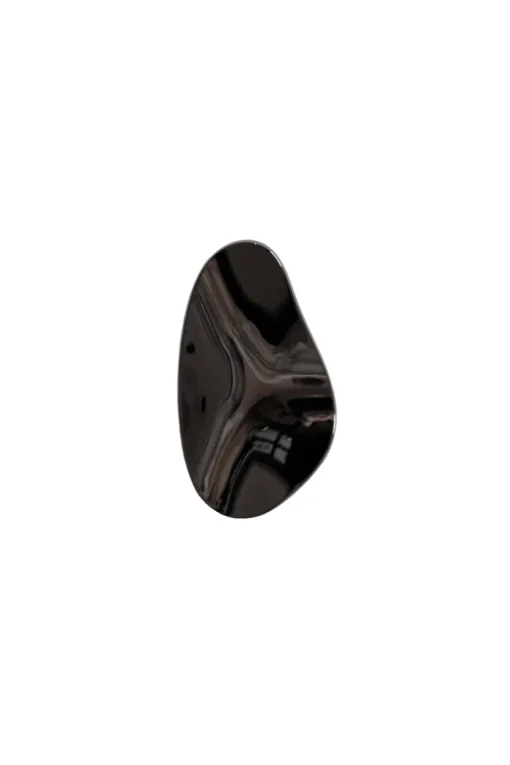 Amalia Hook - Black chrome Oblong Small
