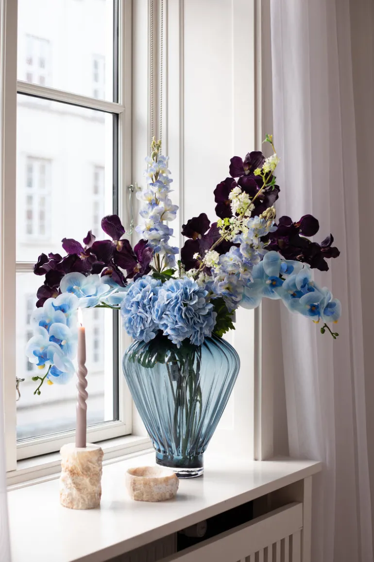 Artificial Flowers - Blue Orchid (9 heads)