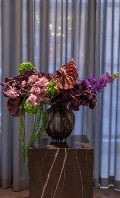 Artificial Flowers - Burgundy Anthurium