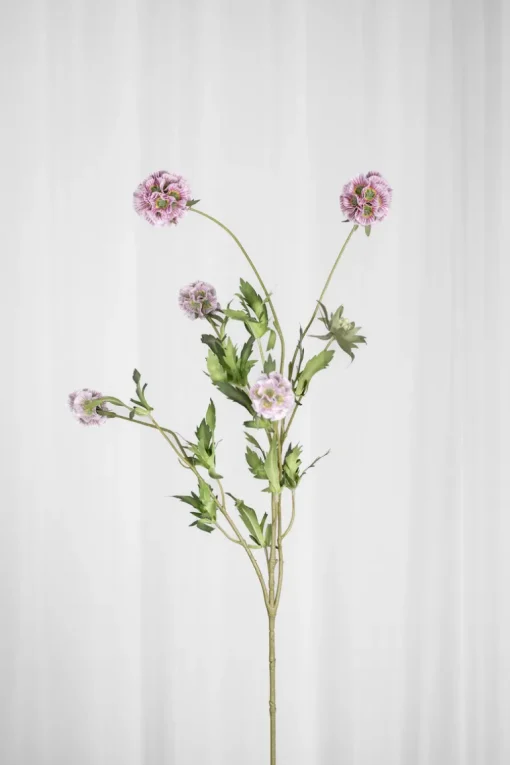 Artificial Flowers - Purple Scabiosa Seed Pod (multible heads)