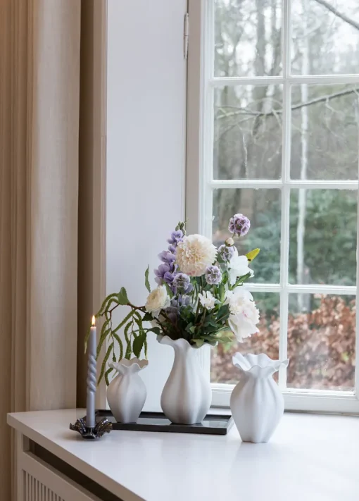 Artificial Flowers - Purple Scabiosa Seed Pod (multible heads)