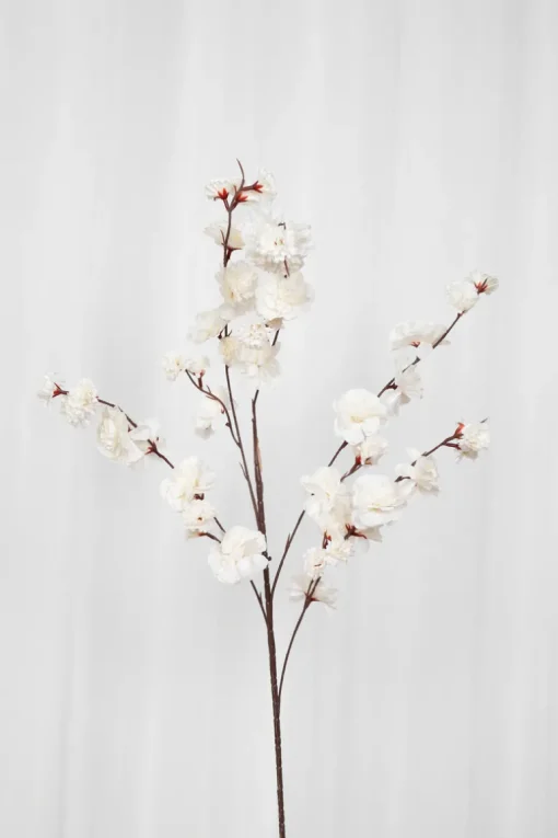 Artificial Flowers - White Cherry blossom branch
