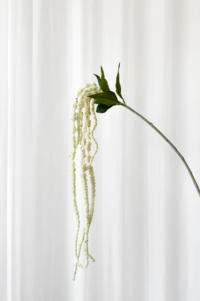 Artificial Flowers - White Amaranthus Branch