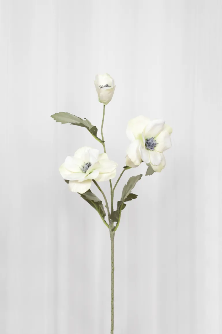 Artificial Flowers - White Poppy