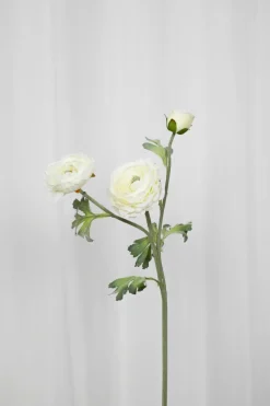 Artificial Flowers - White Ranunculus