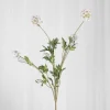 Artificial Flowers - White Scabiosa Seed Pod (multible heads)