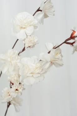 Artificial Flowers - White Cherry blossom branch