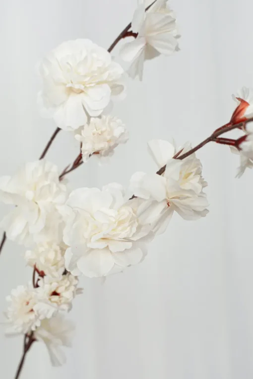 Artificial Flowers - White Cherry blossom branch