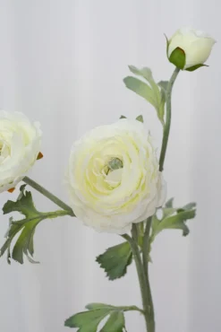 Artificial Flowers - White Ranunculus