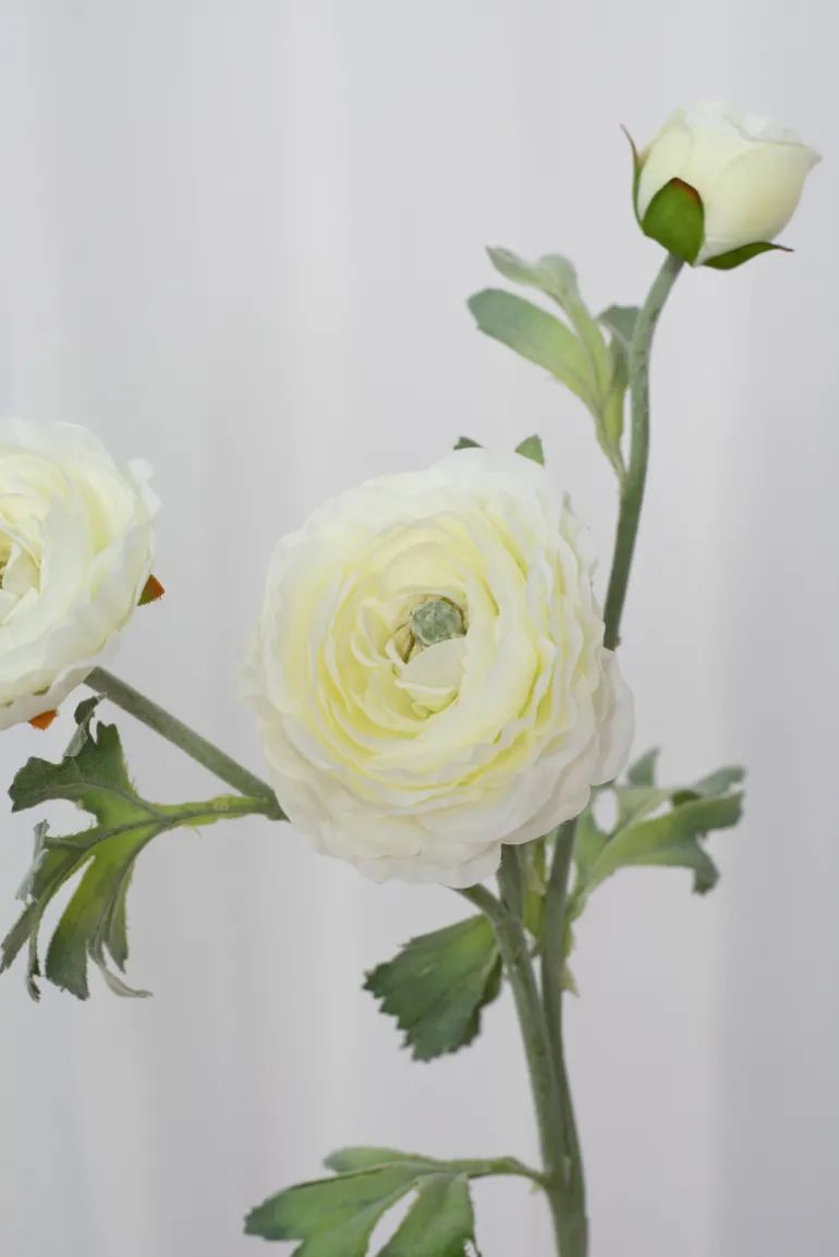 Artificial Flowers - White Ranunculus