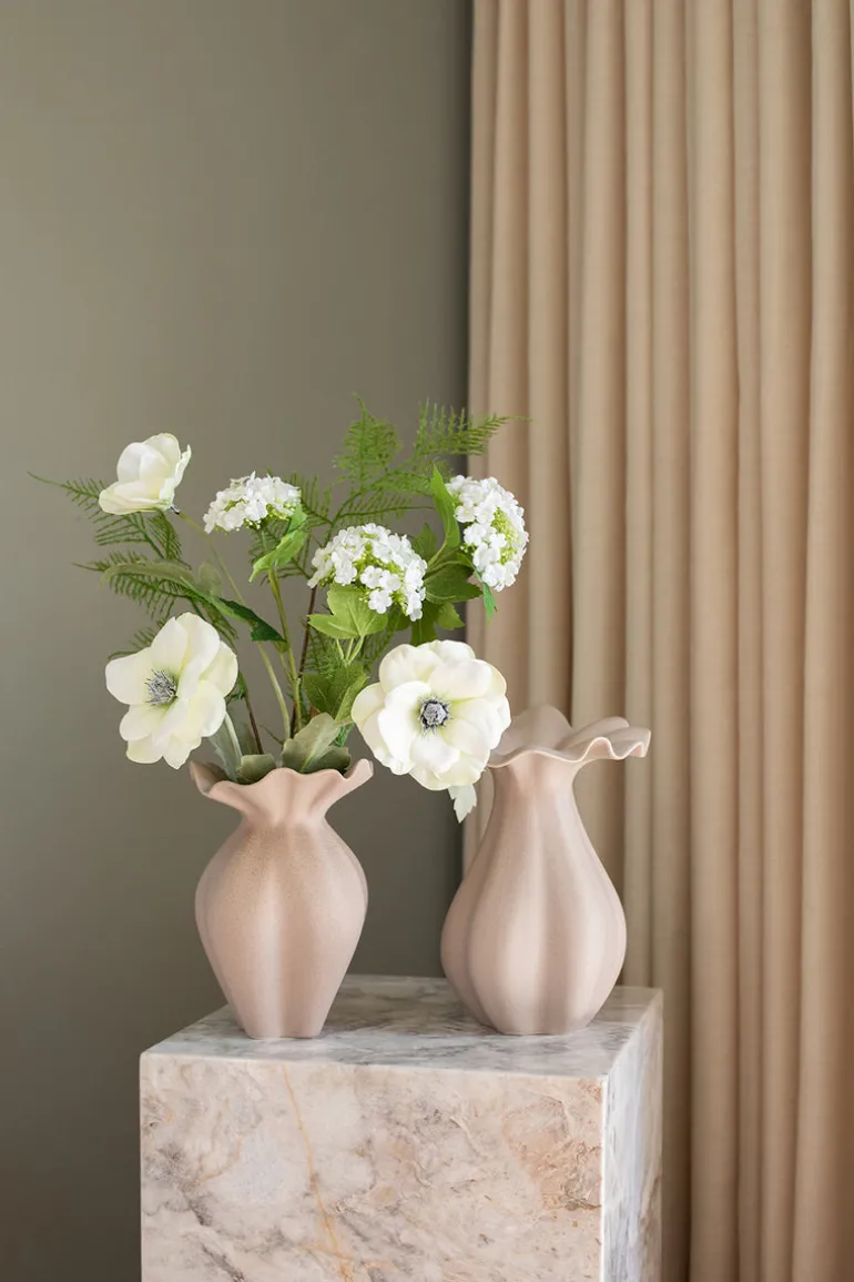 Artificial Flowers - White Hydrangea branch