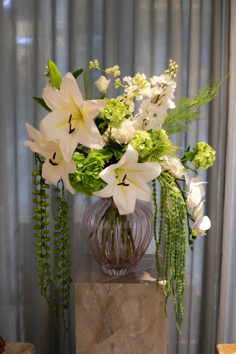 Artificial Flowers - White Fontanesia