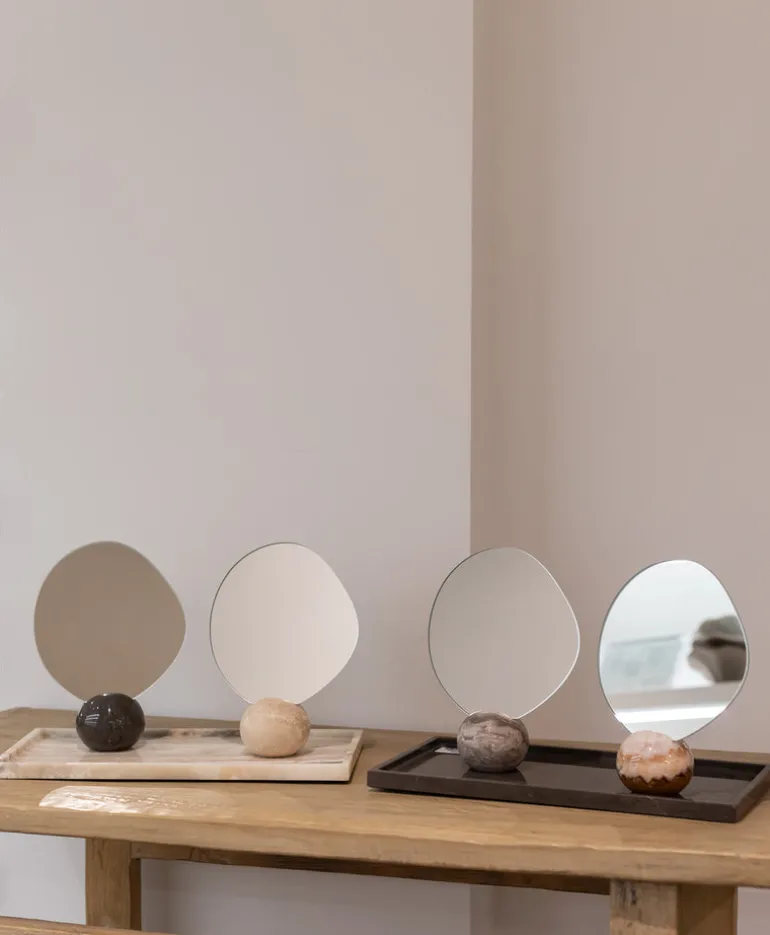 Asta Table Mirror - Thunderstorm base