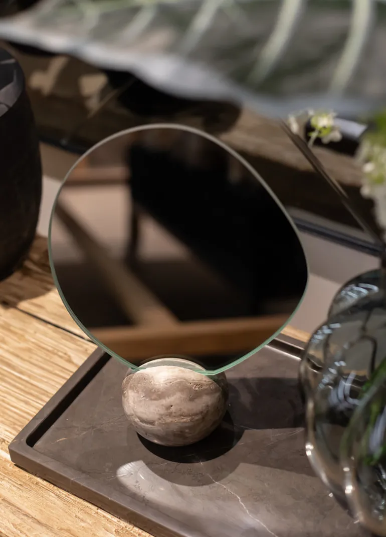 Asta Table Mirror - Thunderstorm base
