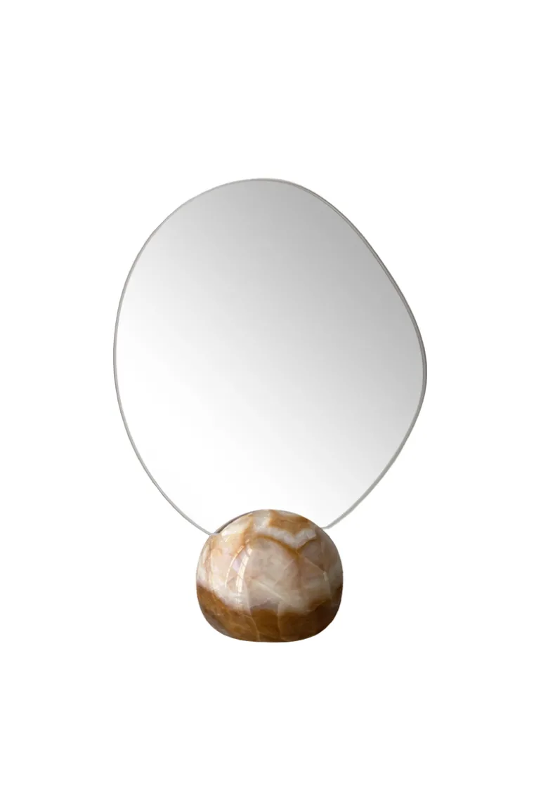Asta Table Mirror - Wave base