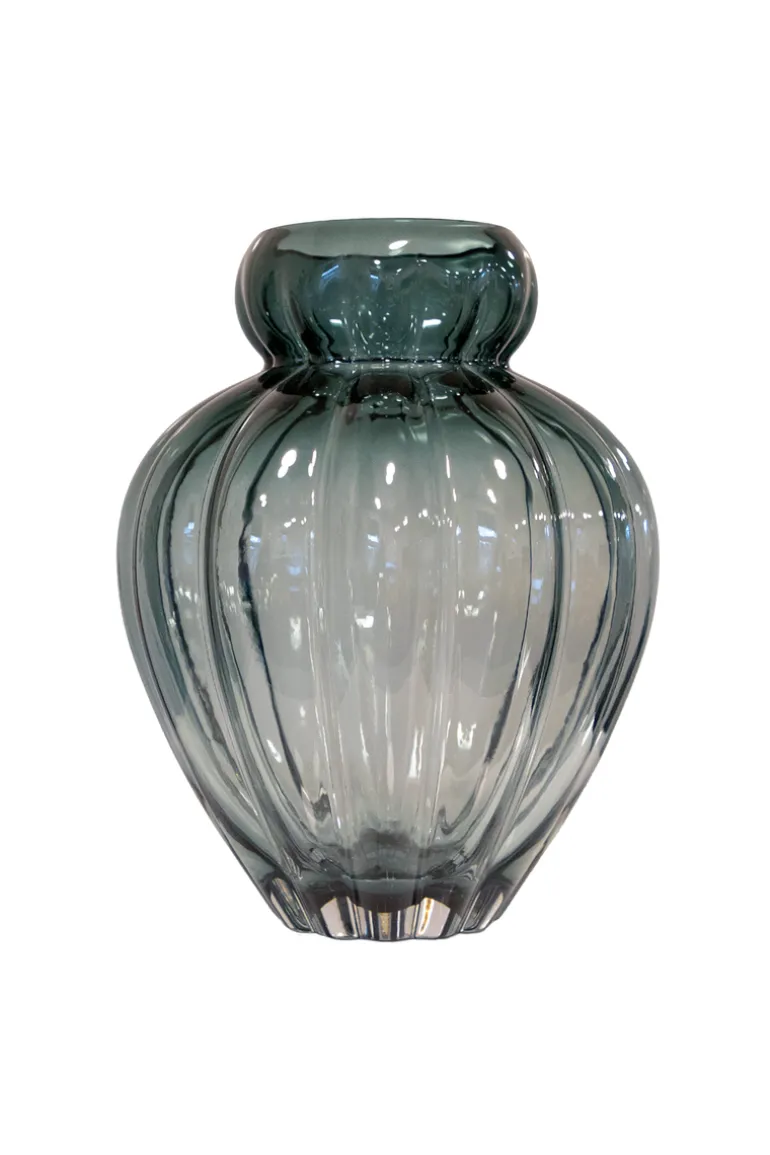Audrey Vase - Petrol blue Large