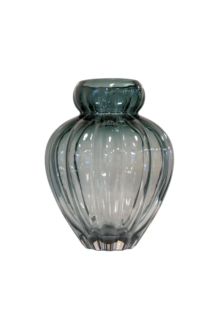 Audrey Vase - Petrol blue Medium