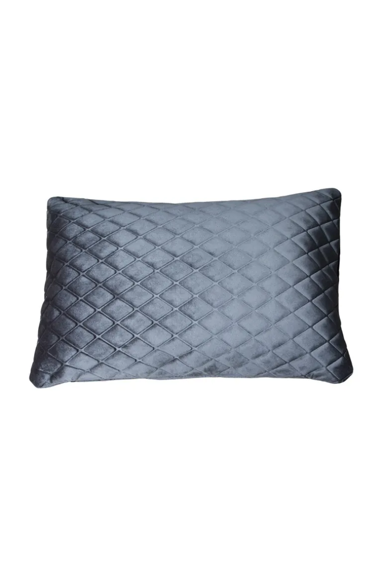 Daytona Pillow - Silver/Blue Rectangular