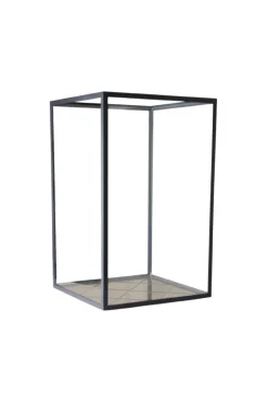 Harlequin Lantern - Bronze Mirror, Black Frame Medium (25*25*40)