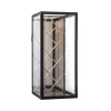 Harlequin Lantern - Bronze Mirror, Black Frame Medium - wall mounted (20*20*45)