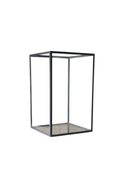 Harlequin Lantern - Bronze Mirror, Black Frame Small (20*20*30)