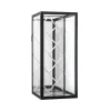 Harlequin Lantern - Clear Mirror, Black Frame Medium - wall mounted (20*20*45)