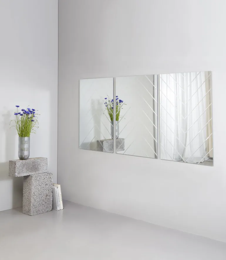 Herringbone Mirror - Clear Small