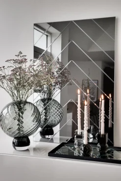 Herringbone Mirror - Grey Small