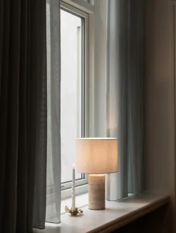 Julia Table Lamp - Travertine