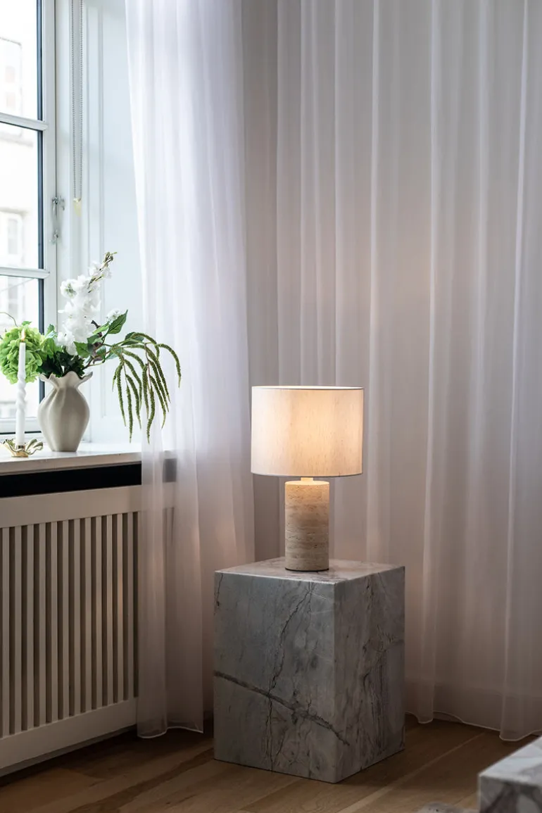 Julia Table Lamp - Travertine