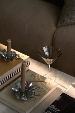 Lea Candle Holder - Chrome