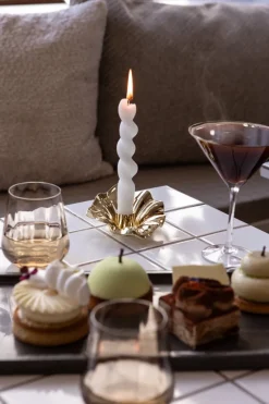 Lea Candle Holder - Golden