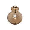Lily Pendant Lamp - Brown - Brass Metal Harlequin Small