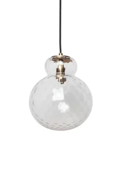 Lily Pendant Lamp - Clear - Brass Metal Harlequin Small
