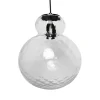 Lily Pendant Lamp - Clear - Black Metal Harlequin Large