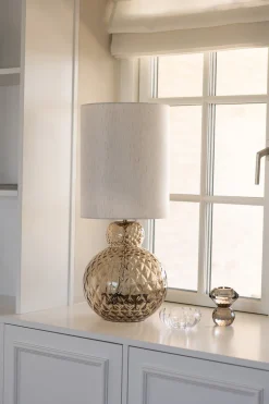 Lily Table Lamp - Brown Harlequin