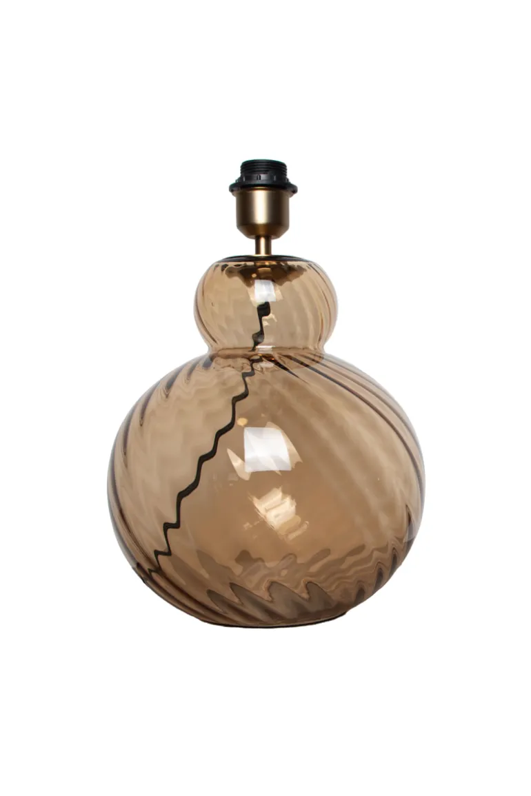 Lily Table Lamp - Brown Swirl