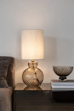 Lily Table Lamp - Brown Swirl