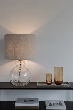 Lily Table Lamp - Clear Harlequin