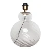 Lily Table Lamp - Clear Swirl