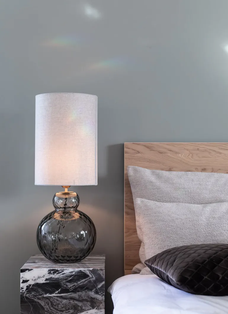 Lily Table Lamp - Grey Harlequin