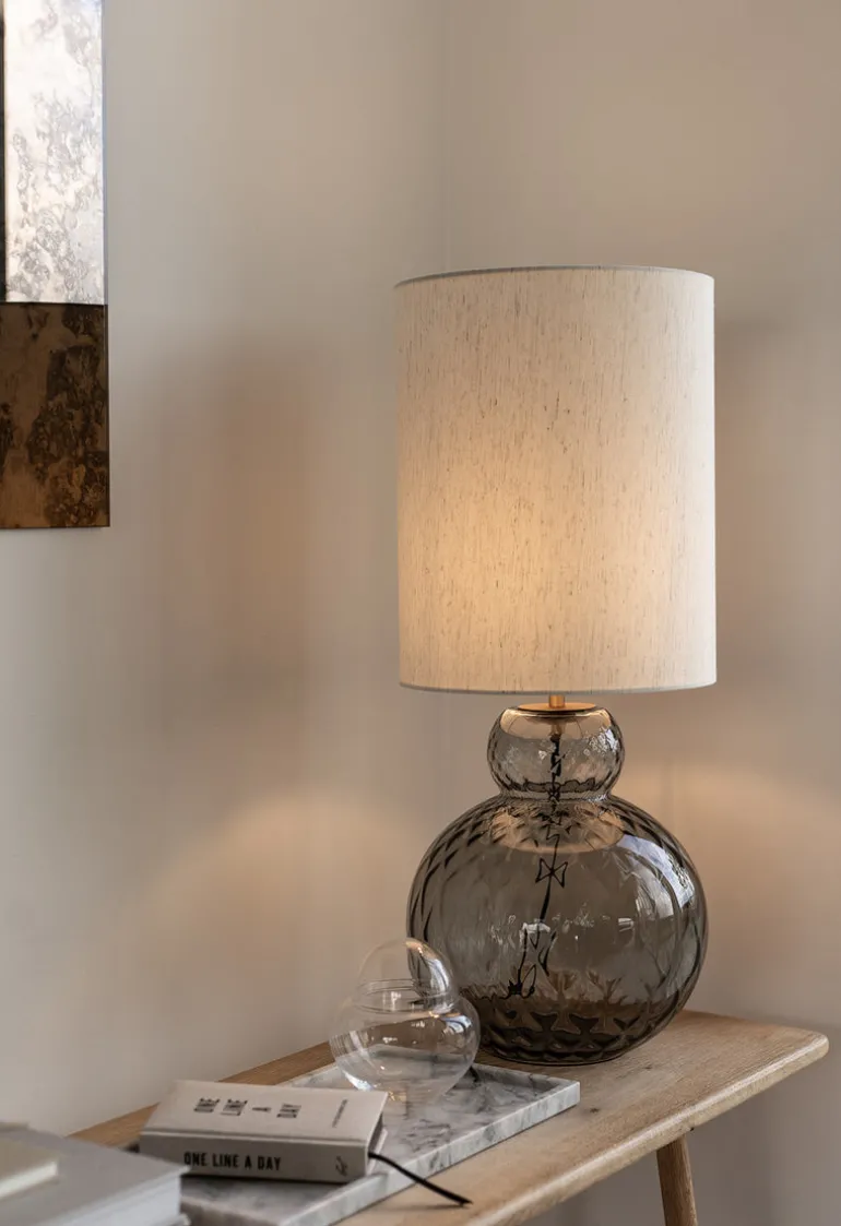 Lily Table Lamp - Grey Harlequin