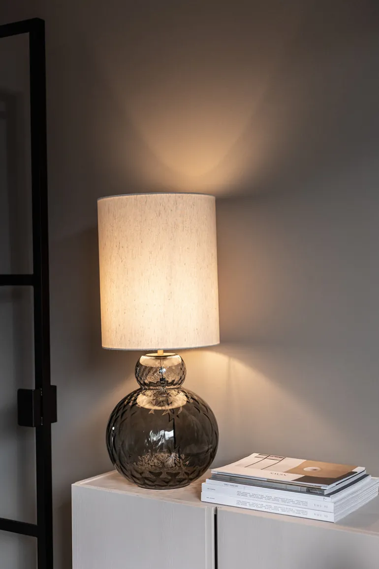 Lily Table Lamp - Grey Harlequin
