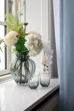 Lina Drinking Glass - Petrol blue