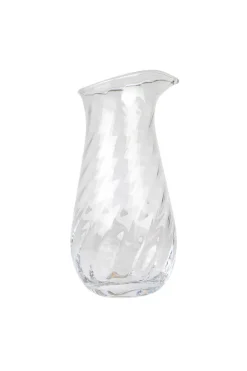 Meadow Pitcher No. 2 - Swirl - cylinder - Clear