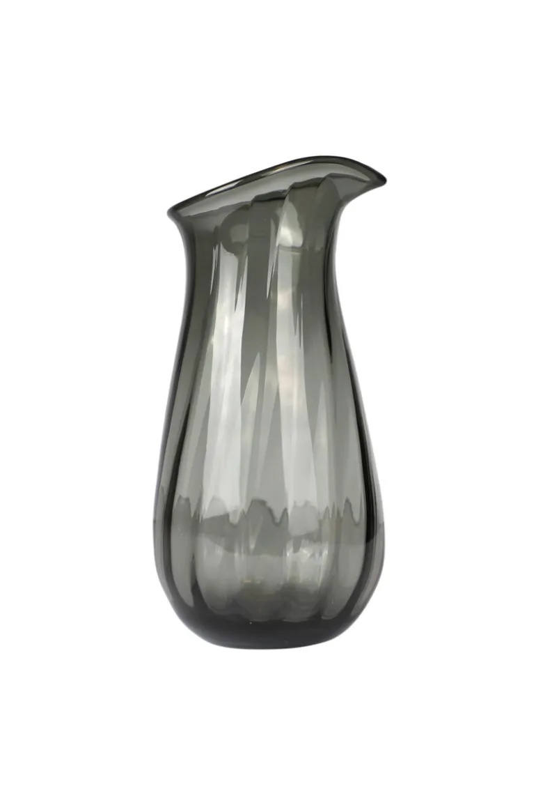 Meadow Pitcher No. 2 - Swirl - cylinder - Grey