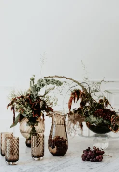 Meadow Pitcher No. 2 - Swirl - cylinder - Topaz