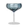 Meadow Stemware - Blue Cocktail glass