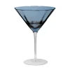 Meadow Stemware - Blue Martini glass